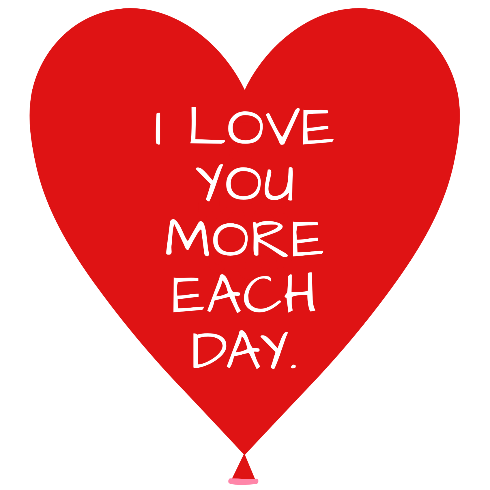 Valentijn Mok I Love You More Each Day