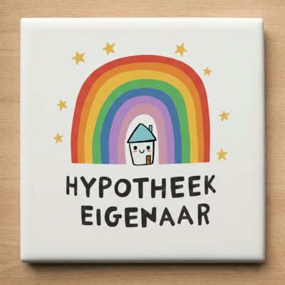 Tegeltje Cadeau Hypotheek Eigenaar
