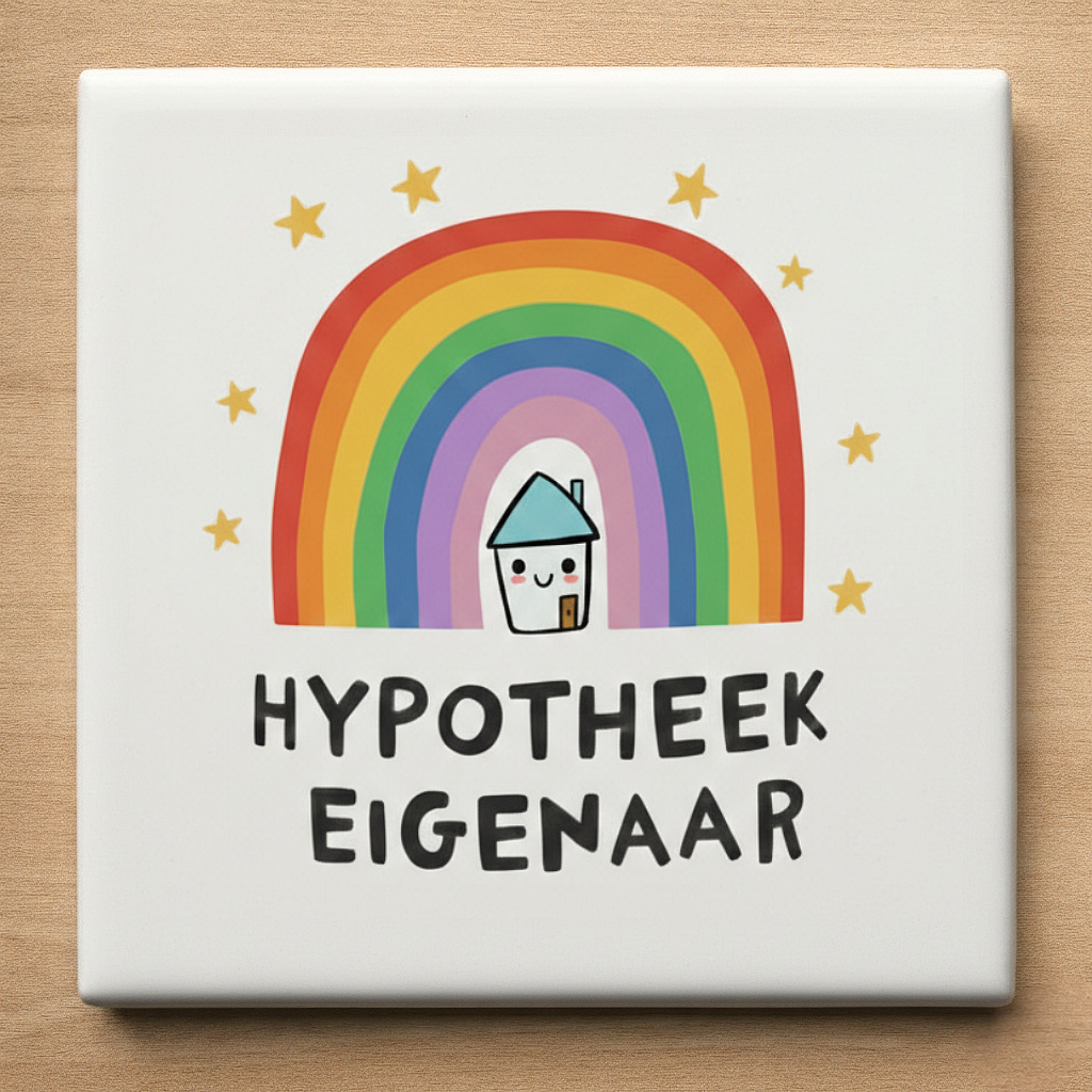 Tegeltje Cadeau Hypotheek Eigenaar