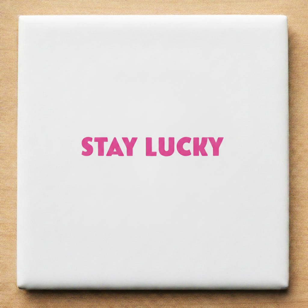 Tegeltje Cadeau Stay Lucky