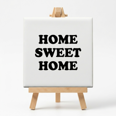Tegeltje Home Sweet Home Met Standaard