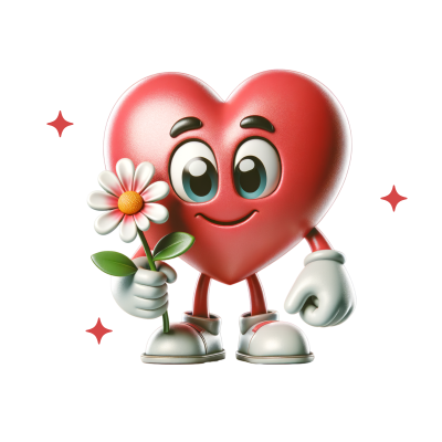 Valentijn Mok Hart Met Bloem