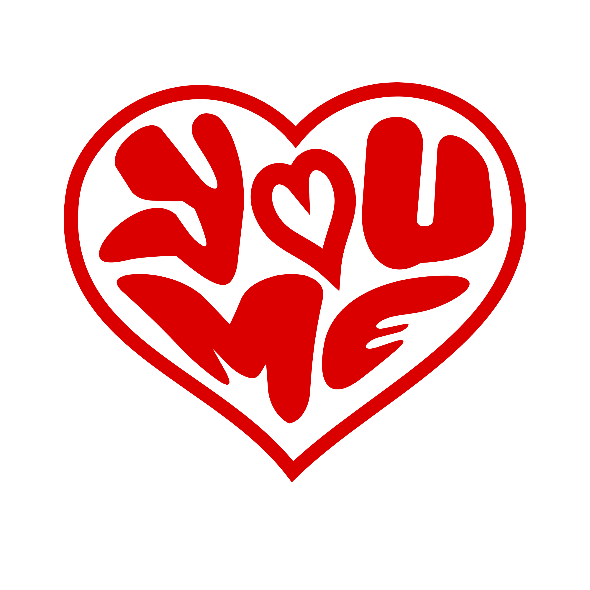 Valentijn Mok You Me Outline