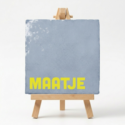 Blauw Tegeltje Cadeau Vriend Maatje