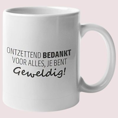 Mok Afscheidscadeau Ontzettend Bedankt Voor Alles, Je Bent Geweldig