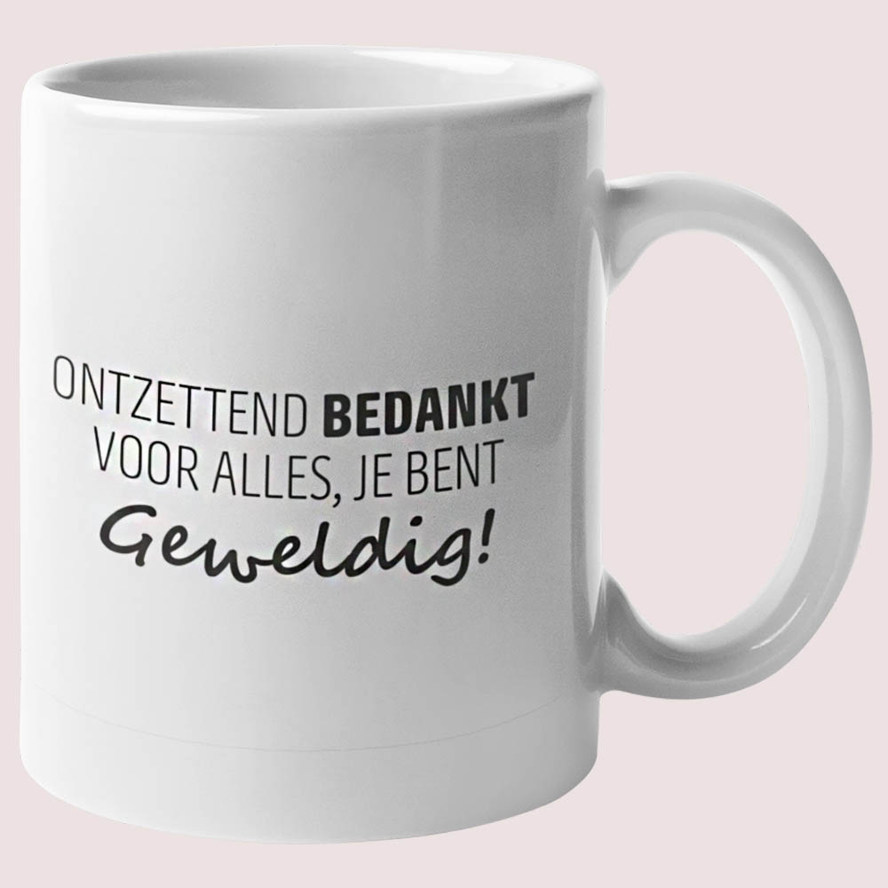 Mok Afscheidscadeau Ontzettend Bedankt Voor Alles, Je Bent Geweldig