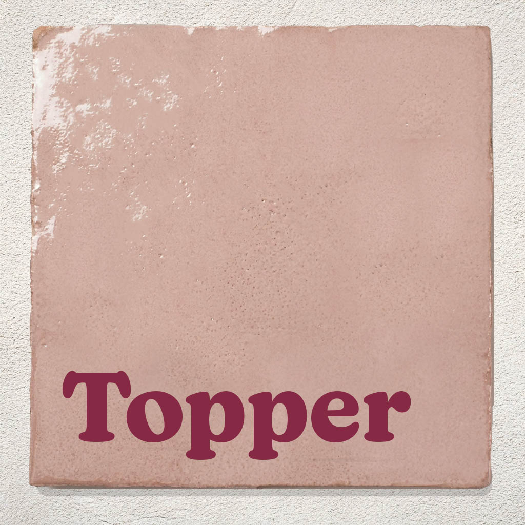 Roze Tegel Topper
