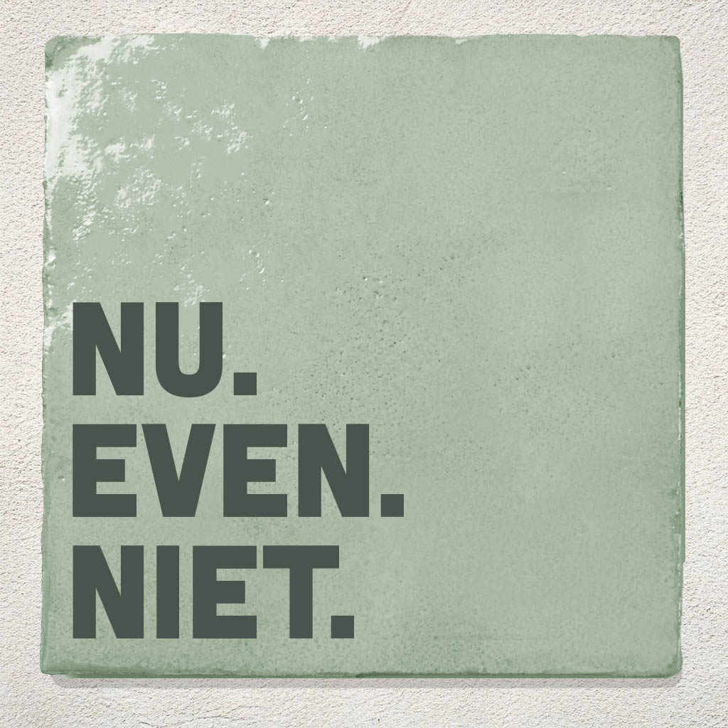 Tegel Groen Nu even niet
