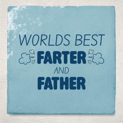 Tegel Lichtblauw Worlds best farter