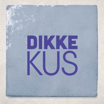 Tegeltje Blauw Dikke kus