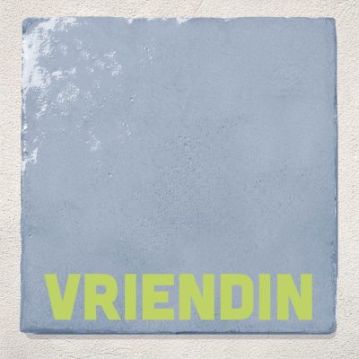 Tegeltje Blauw Vriendin