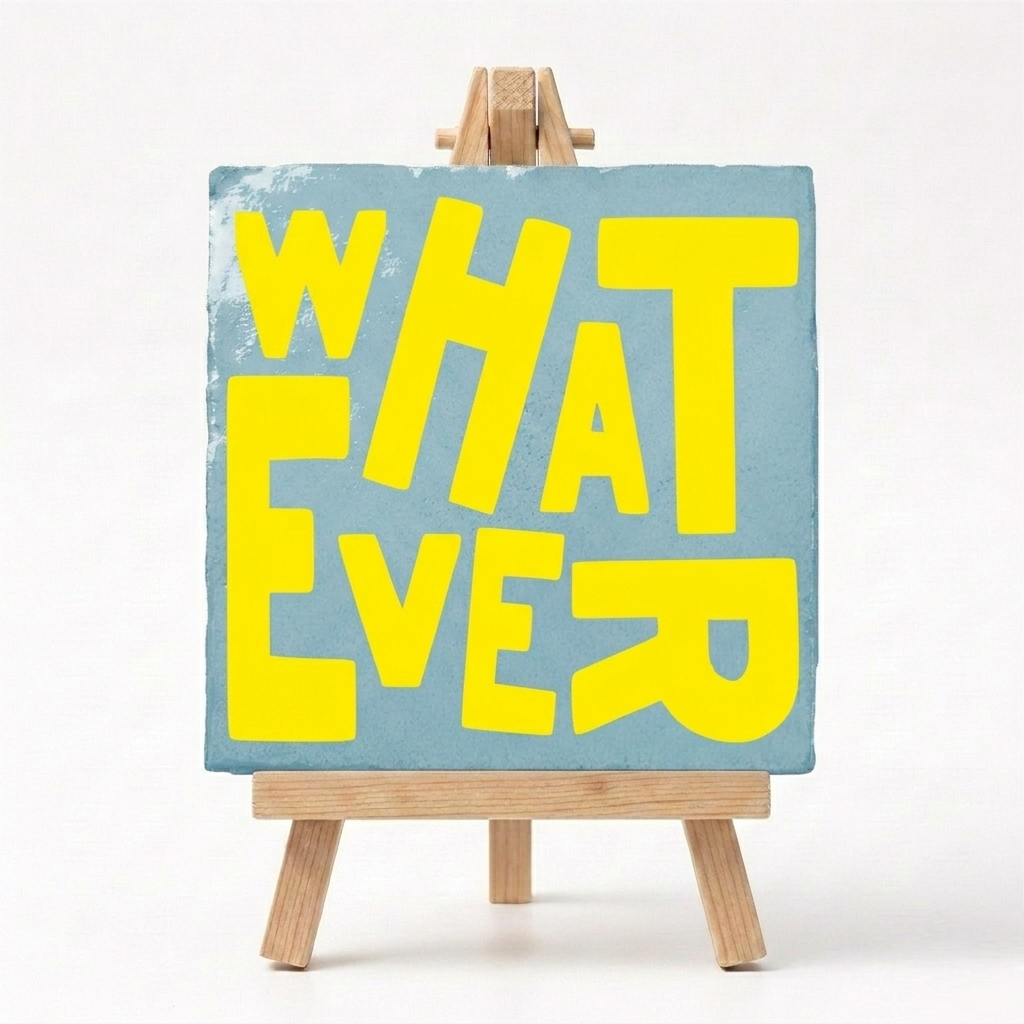 Tegeltje Cadeau Met Tekst Whatever