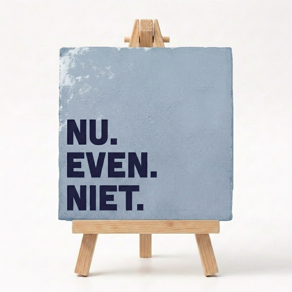 Tegeltje Cadeau Nu Even Niet