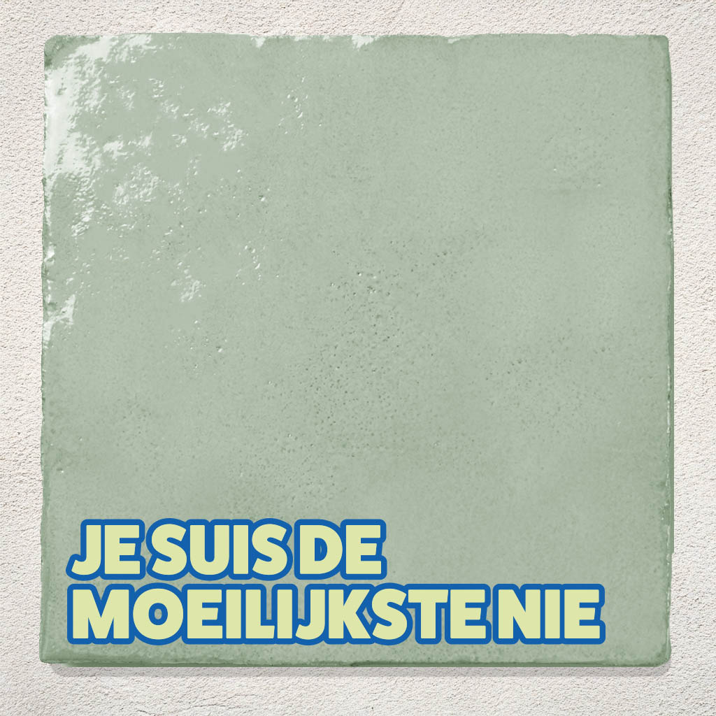 Tegeltje Groen Je suis