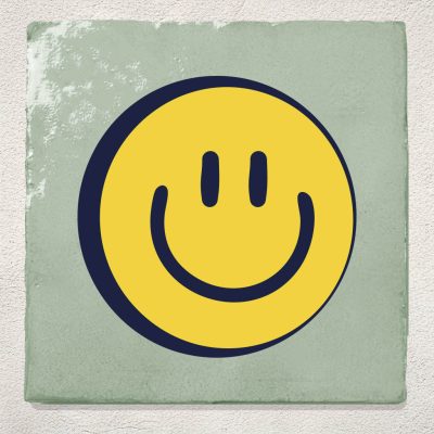 Tegeltje Groen Smiley