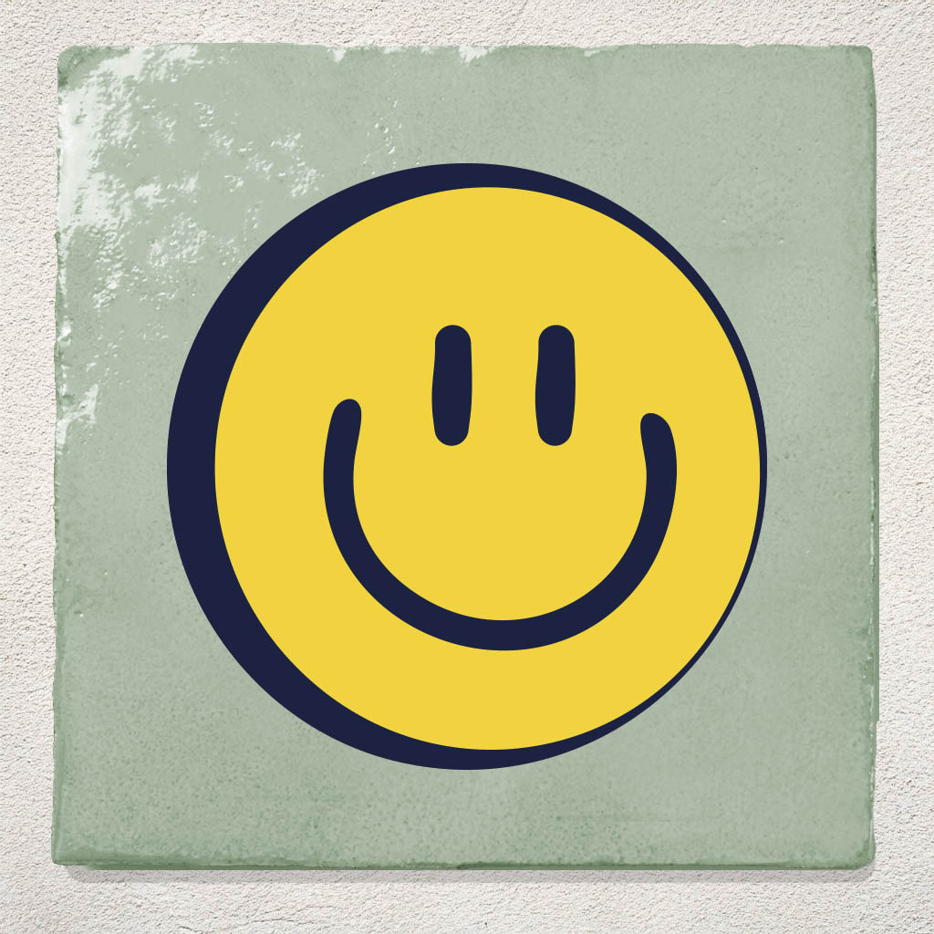 Tegeltje Groen Smiley