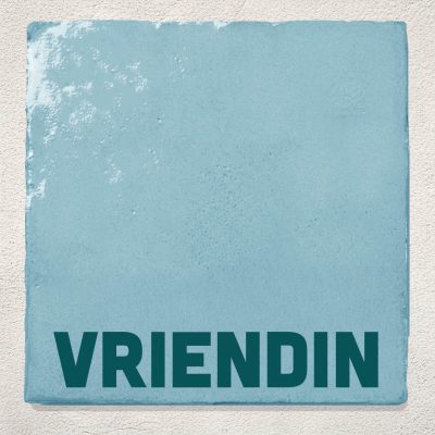 Tegeltje Lichtblauw Vriendin