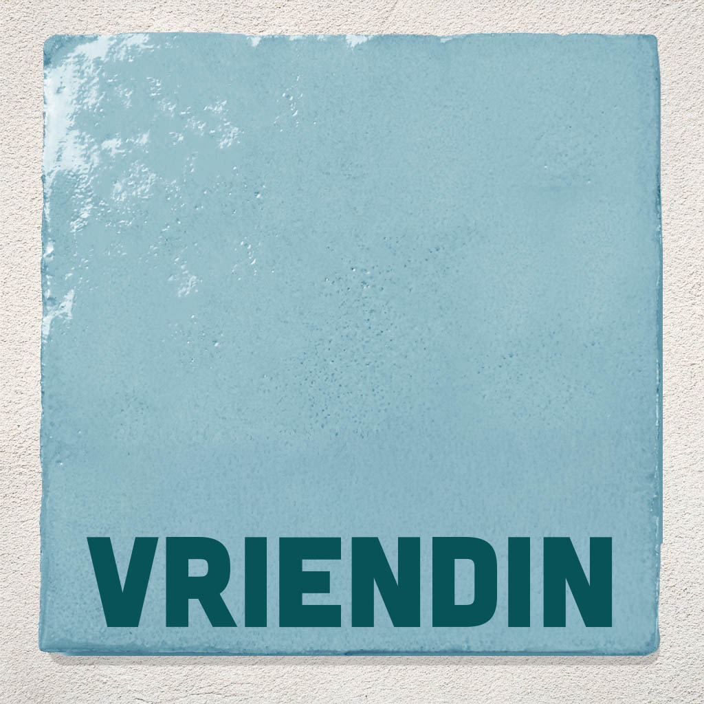 Tegeltje Lichtblauw Vriendin