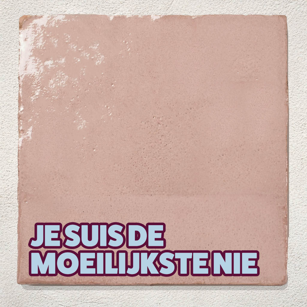 Tegeltje Roze Je suis