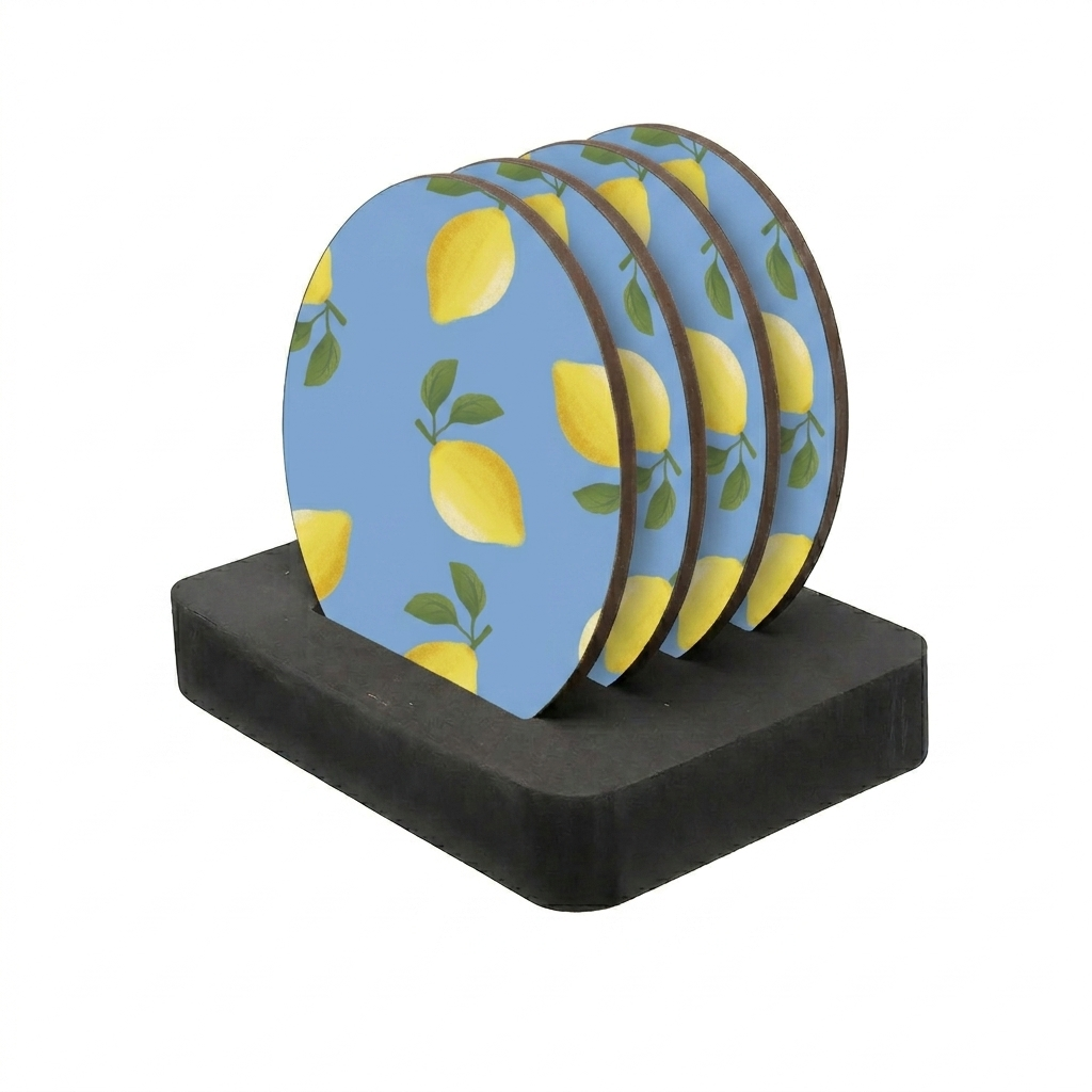 MDF Onderzetters Blue Lemon