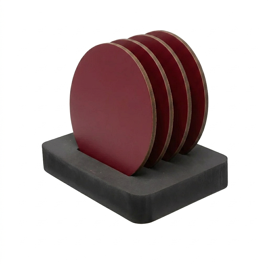 MDF Onderzetters Bordeaux Rood