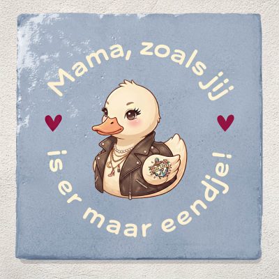 Tegeltje Blauw Eendje
