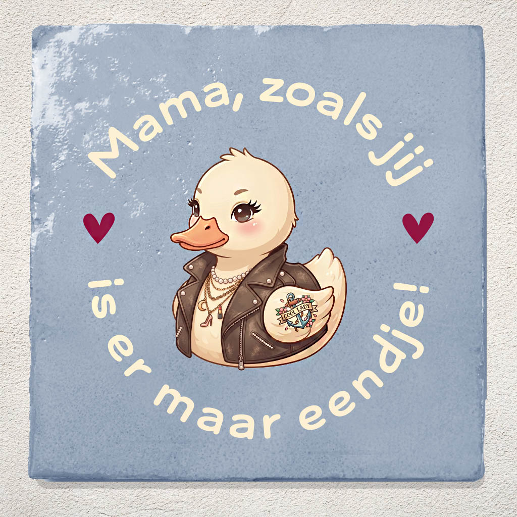 Tegeltje Blauw Eendje