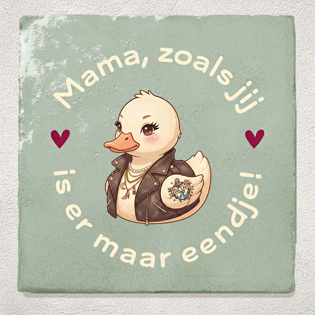 Tegeltje Groen Eendje