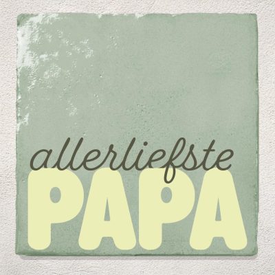Tegeltje Cadeau groen allerliefste papa