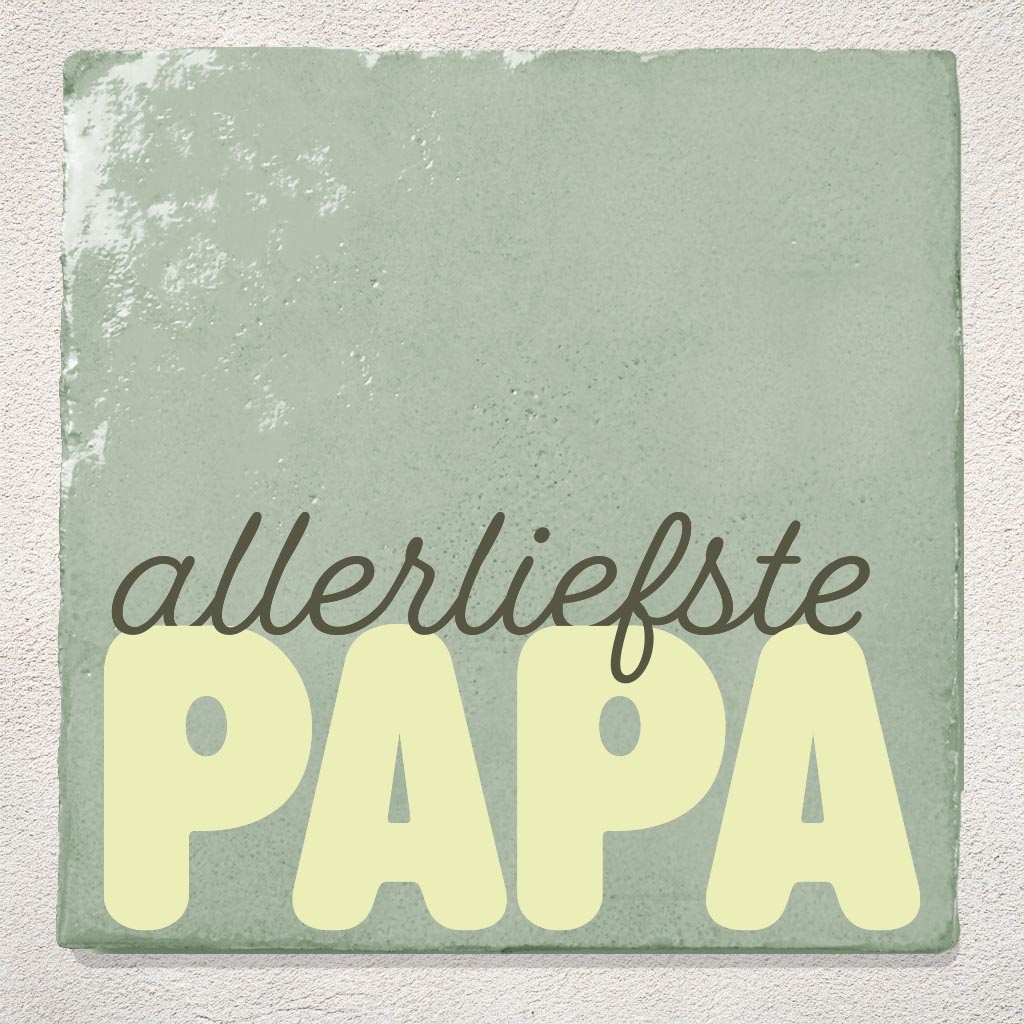 Tegeltje Cadeau groen allerliefste papa