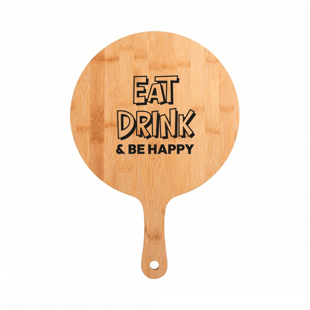 Borrelplank Cadeau Eat Drink & Be Happy