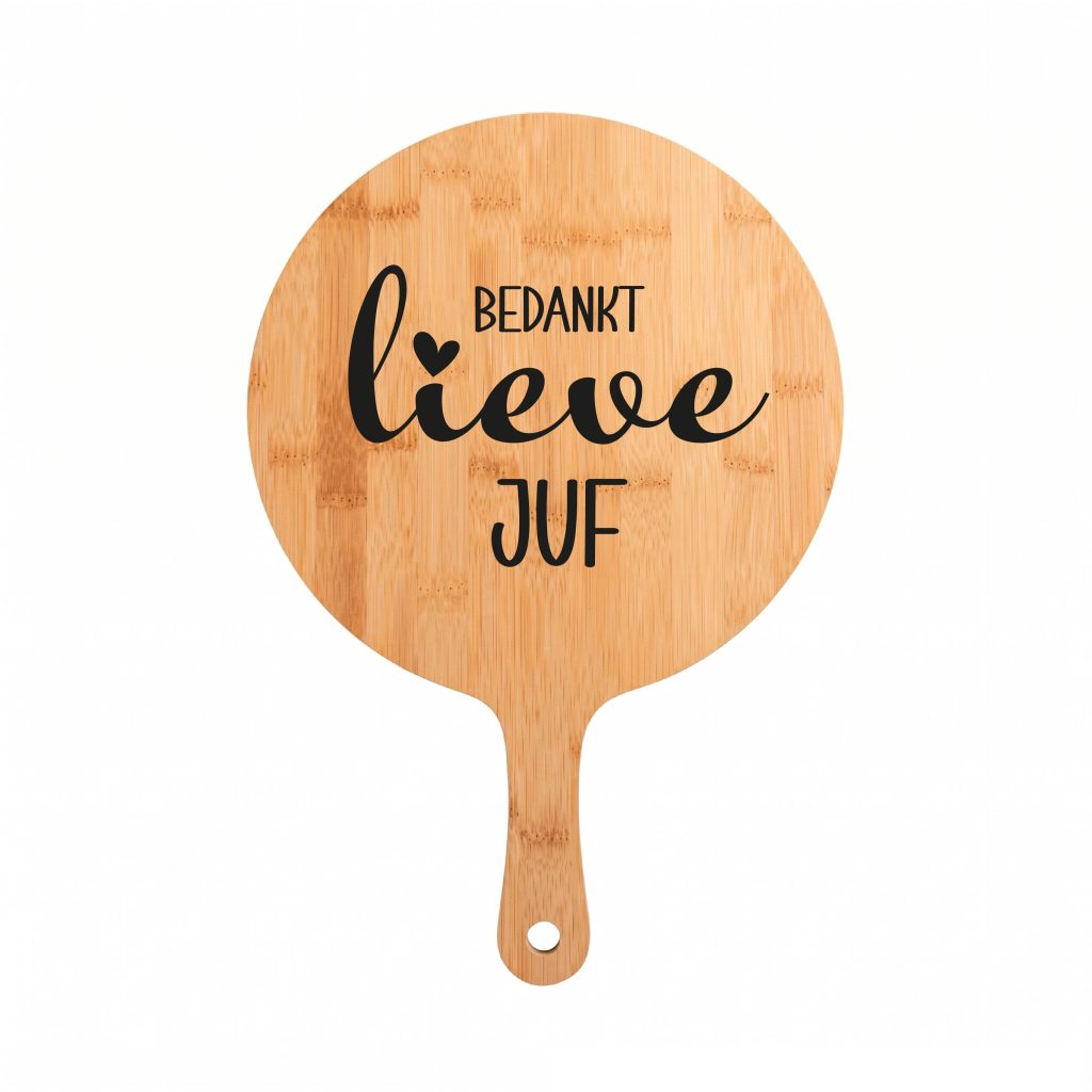 Borrelplank Cadeau Bedankt Lieve Juf
