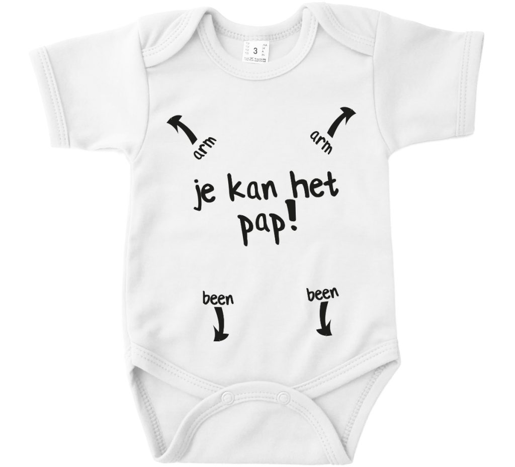 Vaderdag romper kraamcadeau je kan het pap