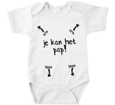 Vaderdag romper kraamcadeau je kan het pap