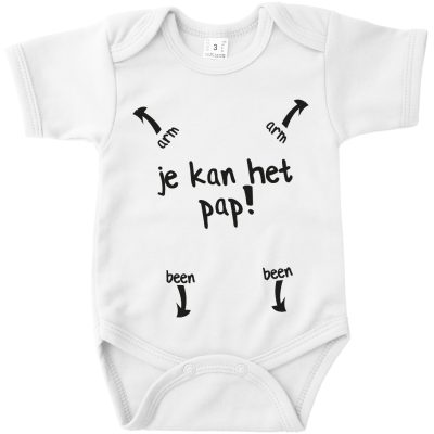 Vaderdag romper kraamcadeau je kan het pap